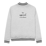 Comprar Chaqueta bomber Champion bordada Ser español es un Honor Bandera España La Flamenca de Borgoña Patricia Muñoz VOX