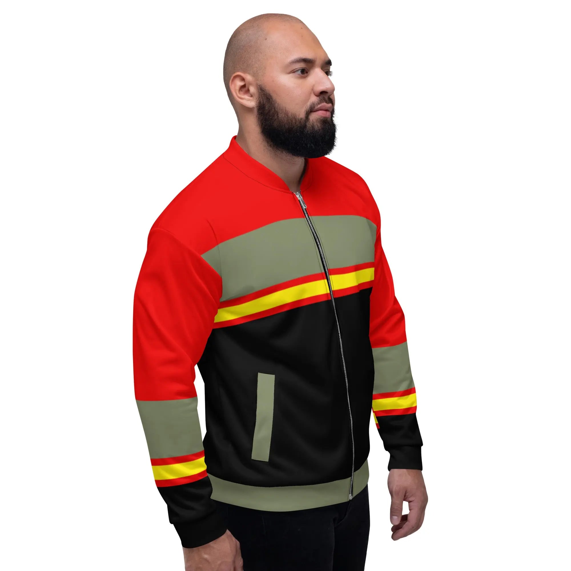 Comprar Chaqueta Bandera España bomber unisex Bandera España La Flamenca de Borgoña Patricia Muñoz VOX