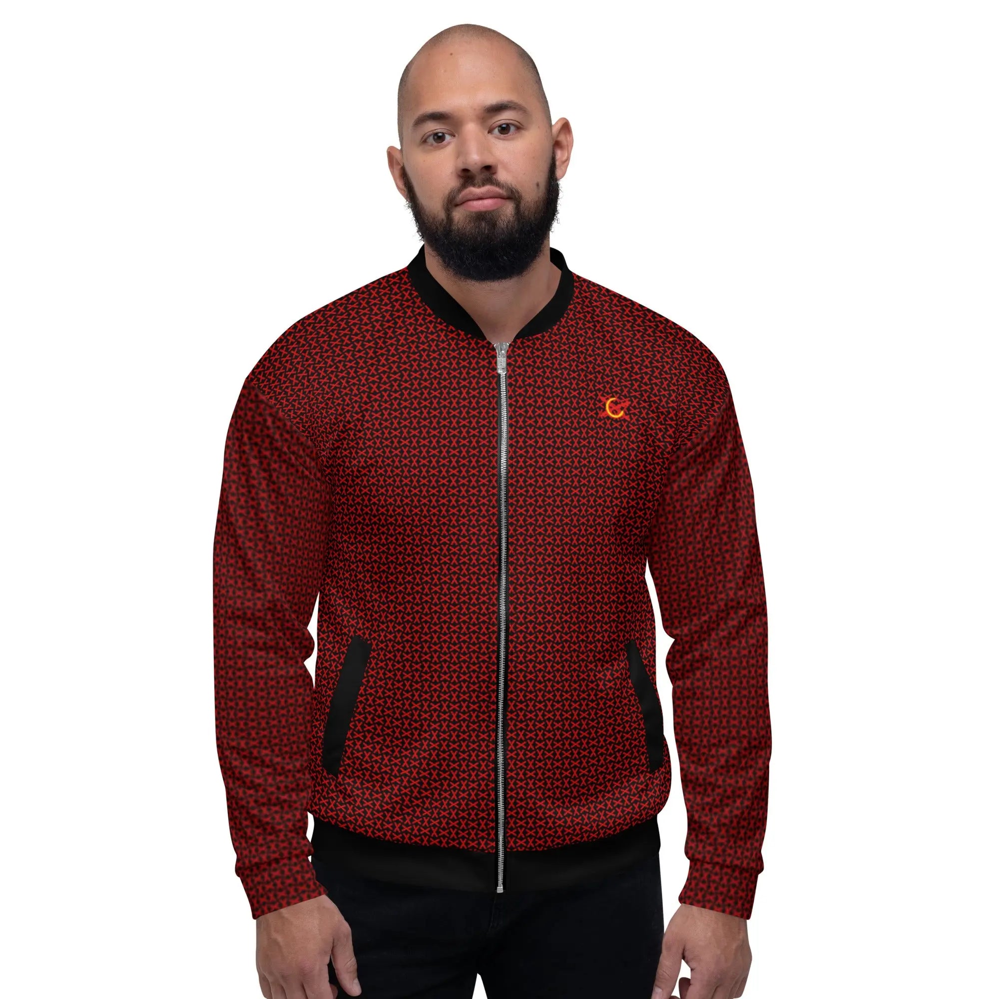 Comprar Chaqueta bomber unisex Cruz de Borgoña mosaico Bandera España La Flamenca de Borgoña Patricia Muñoz VOX