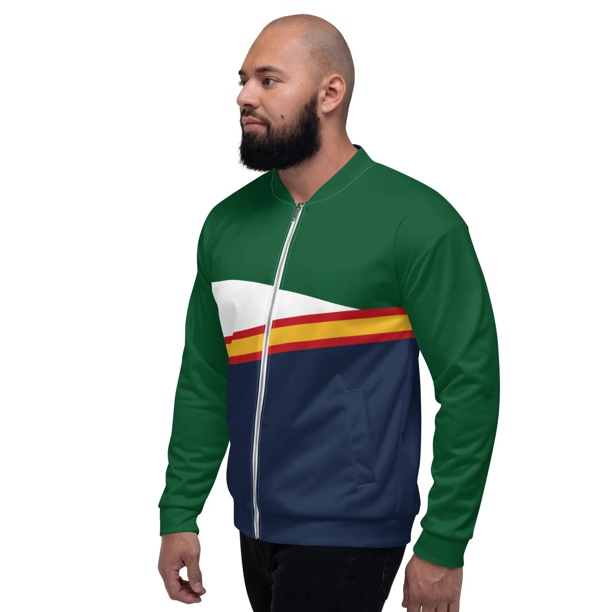 Comprar Chaqueta deportiva Bandera España unisex verde y azul Bandera España La Flamenca de Borgoña Patricia Muñoz VOX