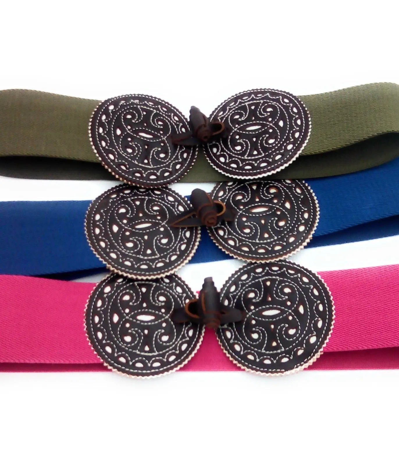 Comprar Cinturón Romero elástico azul Bandera España La Flamenca de Borgoña Patricia Muñoz VOX