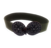 Comprar Cinturón Romero elástico verde Bandera España La Flamenca de Borgoña Patricia Muñoz VOX