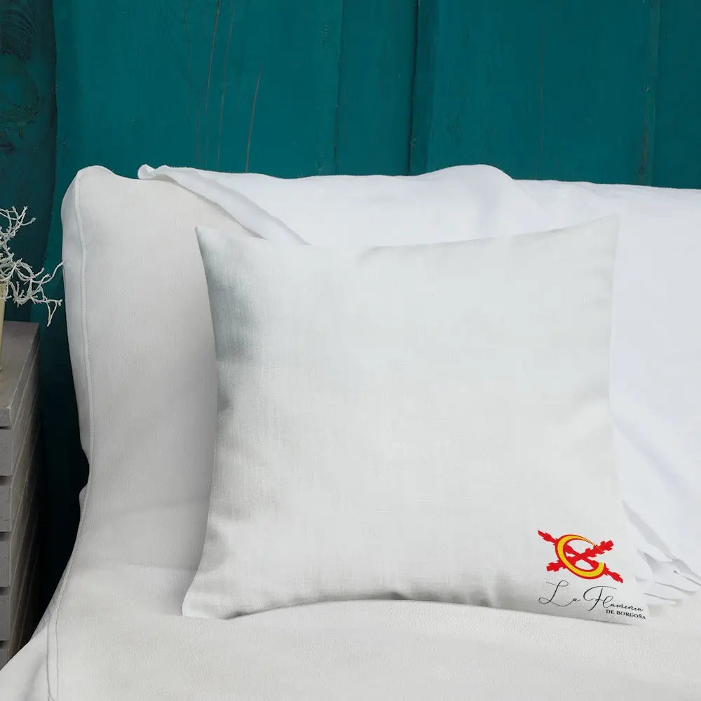 Comprar Cojín Bandera de España Bandera España La Flamenca de Borgoña Patricia Muñoz VOX