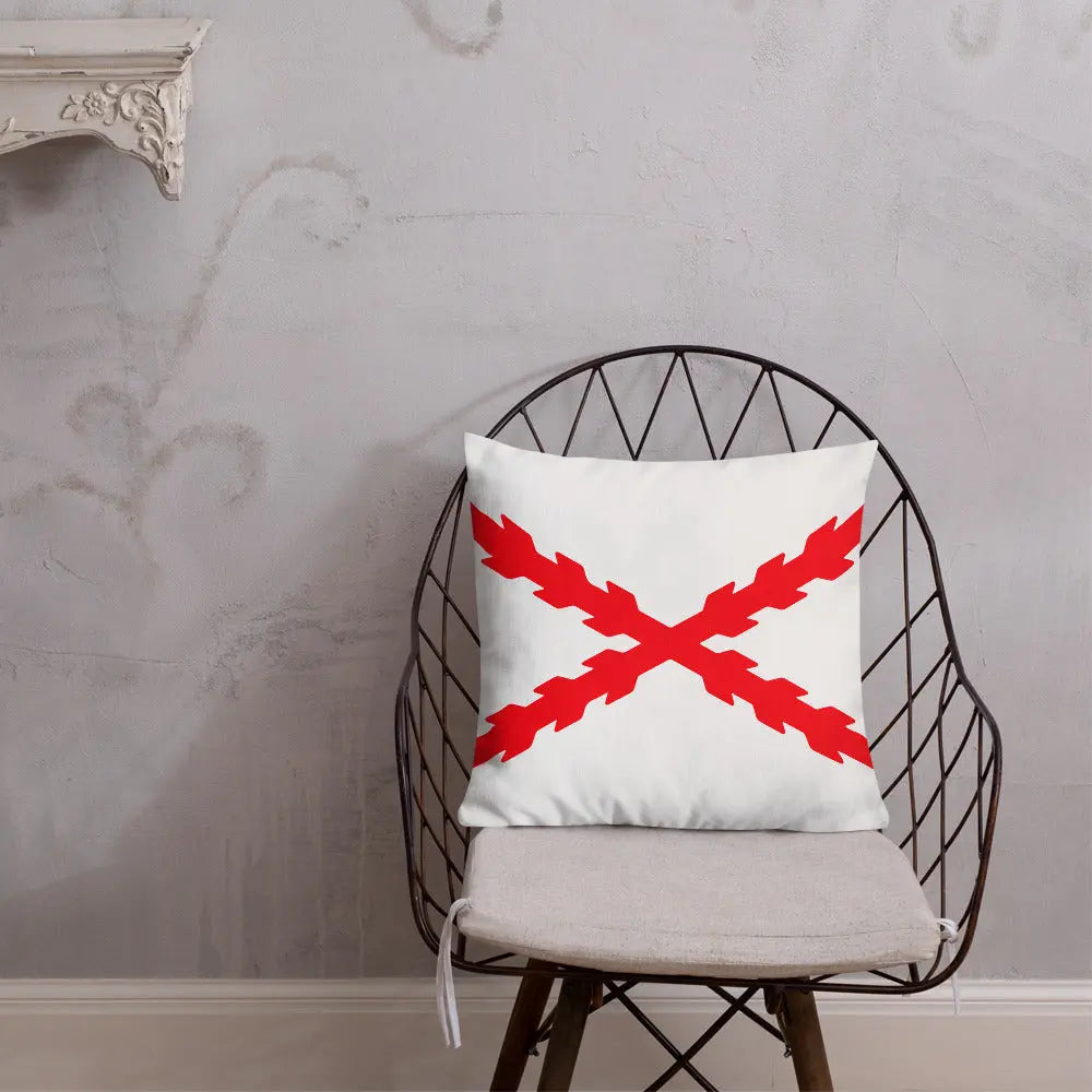 Comprar Cojín Cruz de Borgoña Bandera España La Flamenca de Borgoña Patricia Muñoz VOX