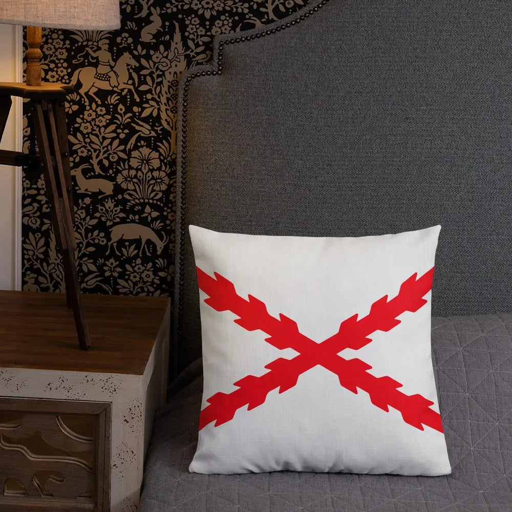 Comprar Cojín Cruz de Borgoña Bandera España La Flamenca de Borgoña Patricia Muñoz VOX
