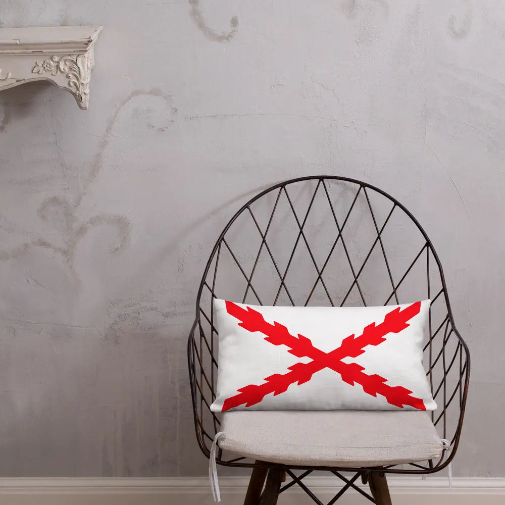 Comprar Cojín Cruz de Borgoña Bandera España La Flamenca de Borgoña Patricia Muñoz VOX