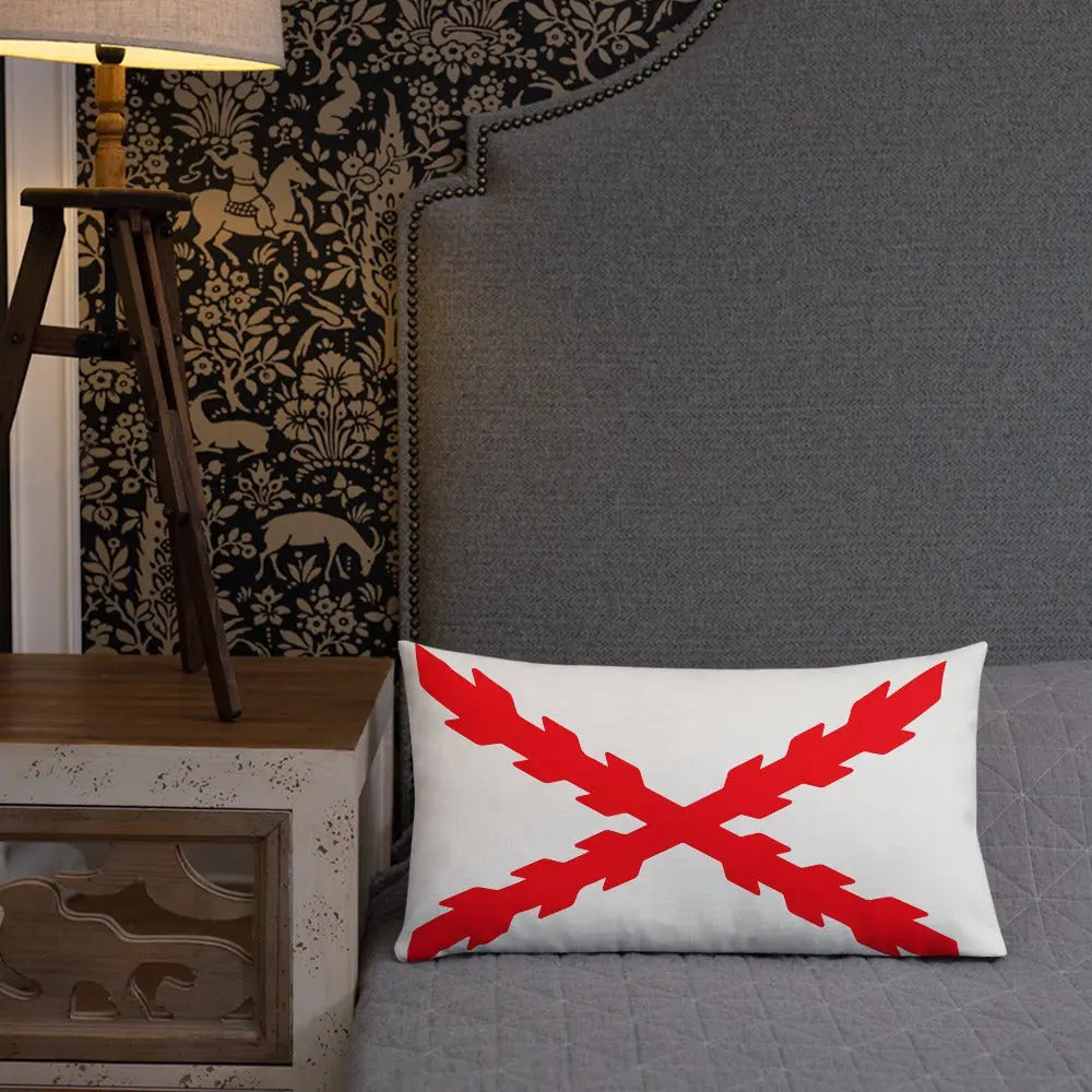 Comprar Cojín Cruz de Borgoña Bandera España La Flamenca de Borgoña Patricia Muñoz VOX