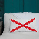 Comprar Cojín Cruz de Borgoña Bandera España La Flamenca de Borgoña Patricia Muñoz VOX