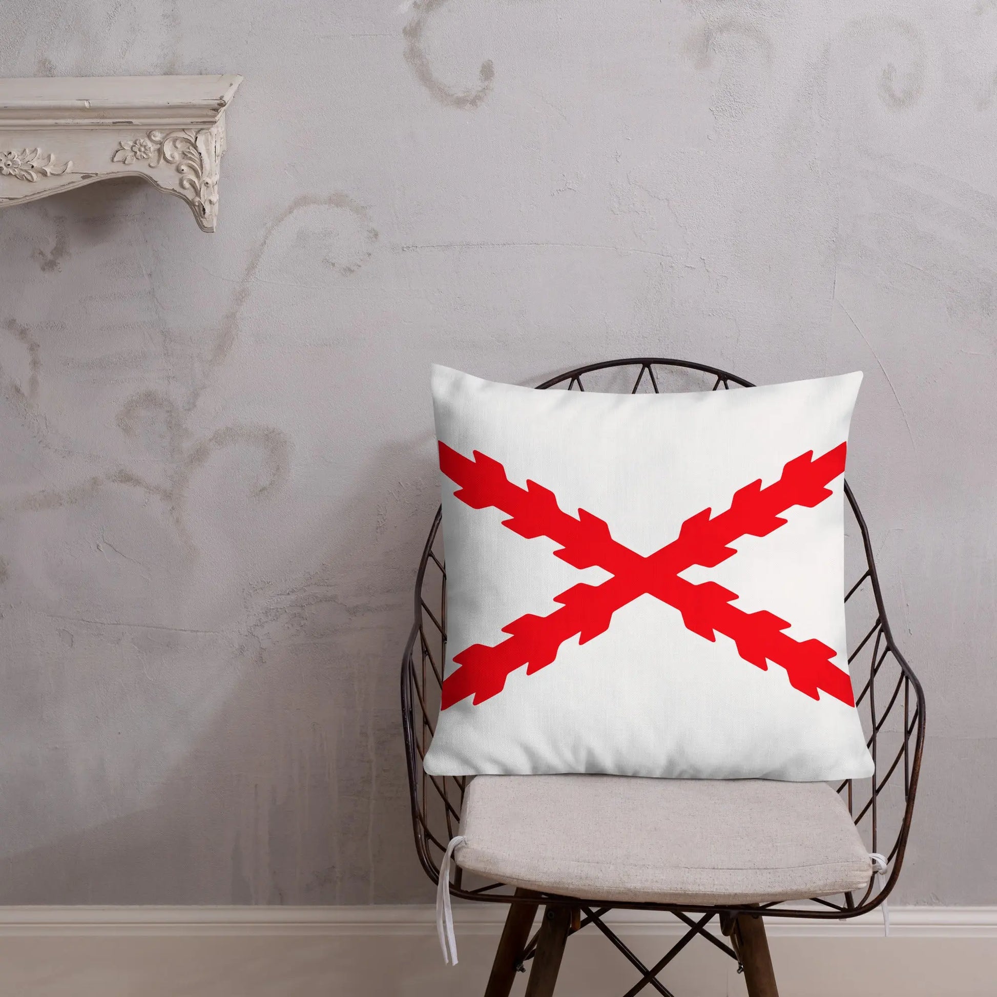 Comprar Cojín Cruz de Borgoña Bandera España La Flamenca de Borgoña Patricia Muñoz VOX