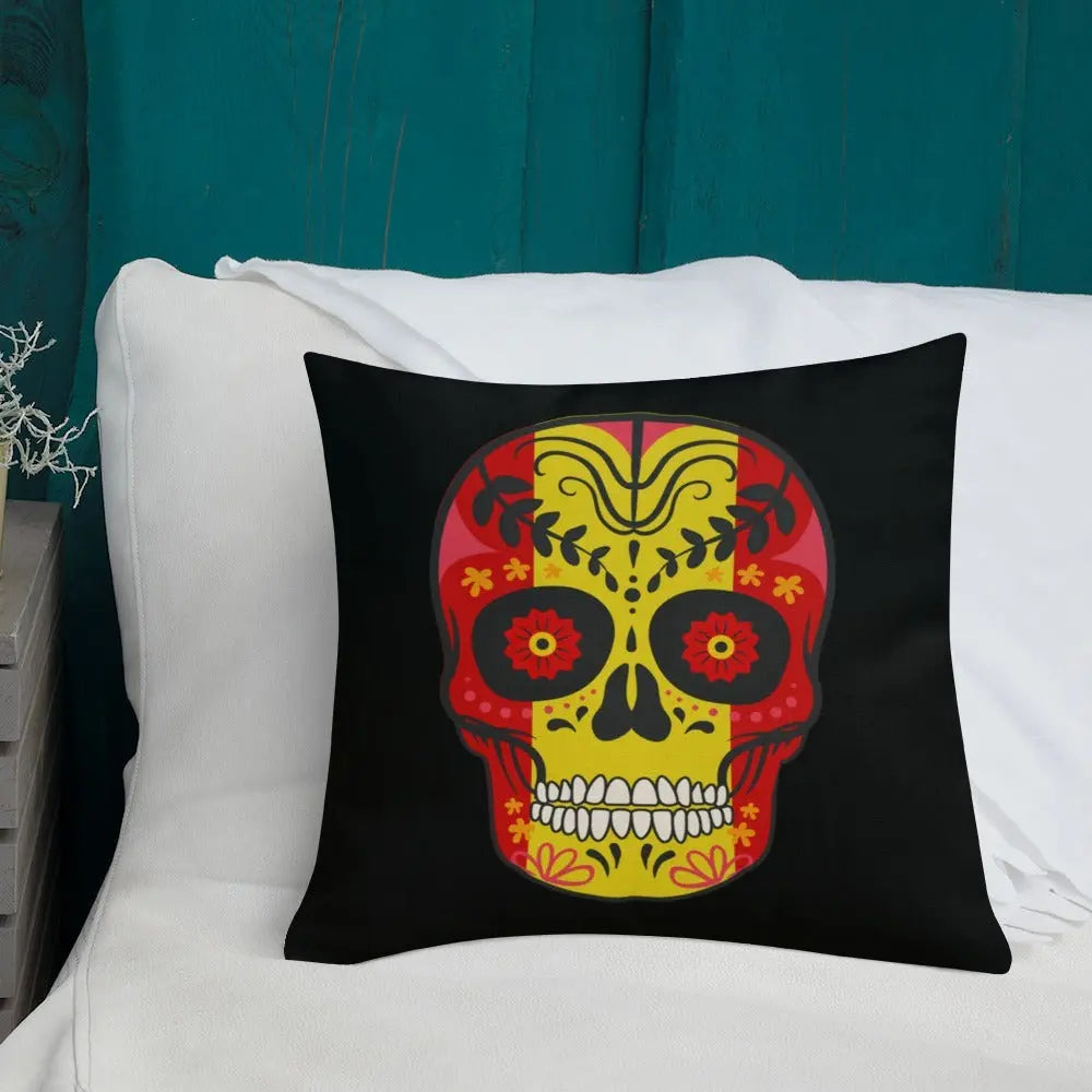 Comprar Cojín calavera España Bandera España La Flamenca de Borgoña Patricia Muñoz VOX