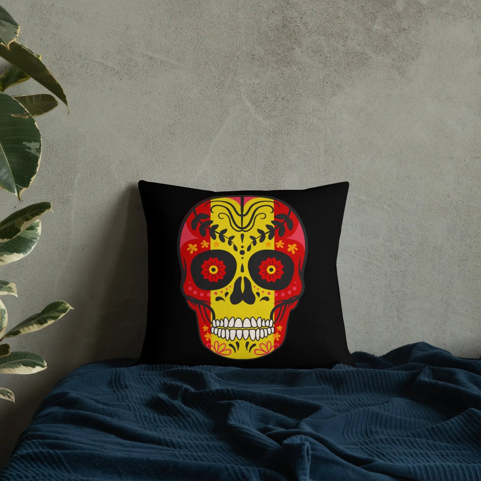 Comprar Cojín calavera España Bandera España La Flamenca de Borgoña Patricia Muñoz VOX