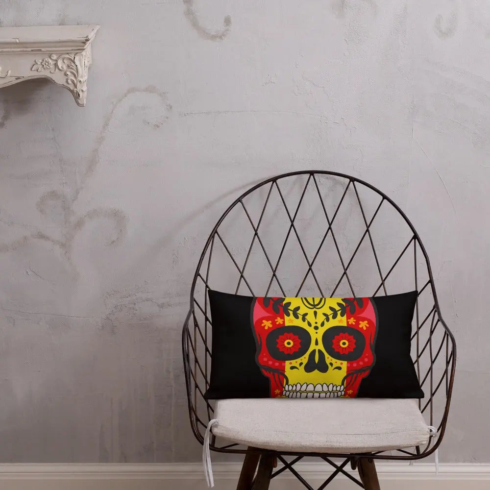 Comprar Cojín calavera España Bandera España La Flamenca de Borgoña Patricia Muñoz VOX