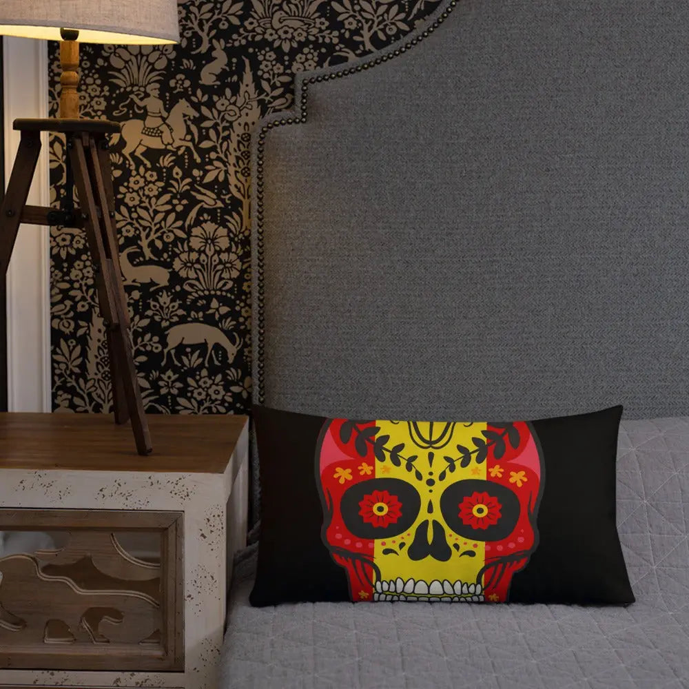 Comprar Cojín calavera España Bandera España La Flamenca de Borgoña Patricia Muñoz VOX
