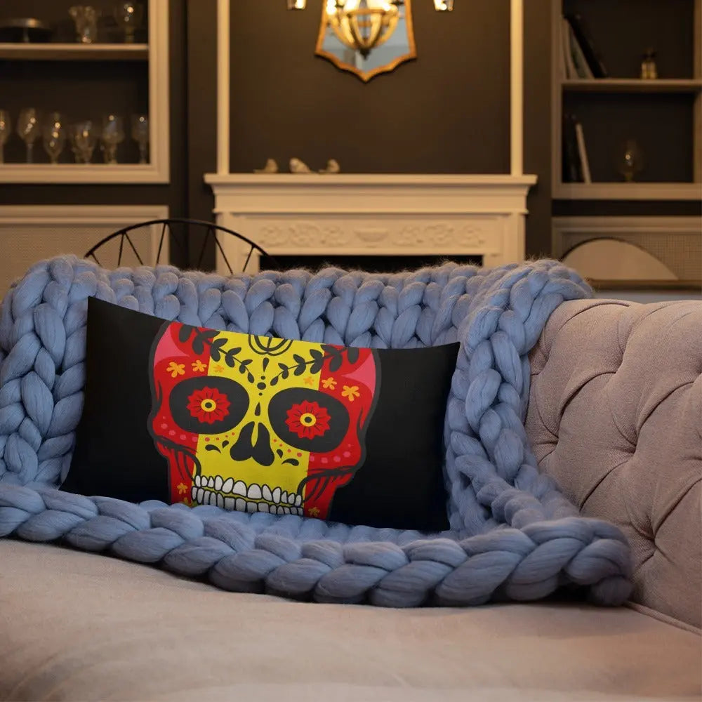 Comprar Cojín calavera España Bandera España La Flamenca de Borgoña Patricia Muñoz VOX