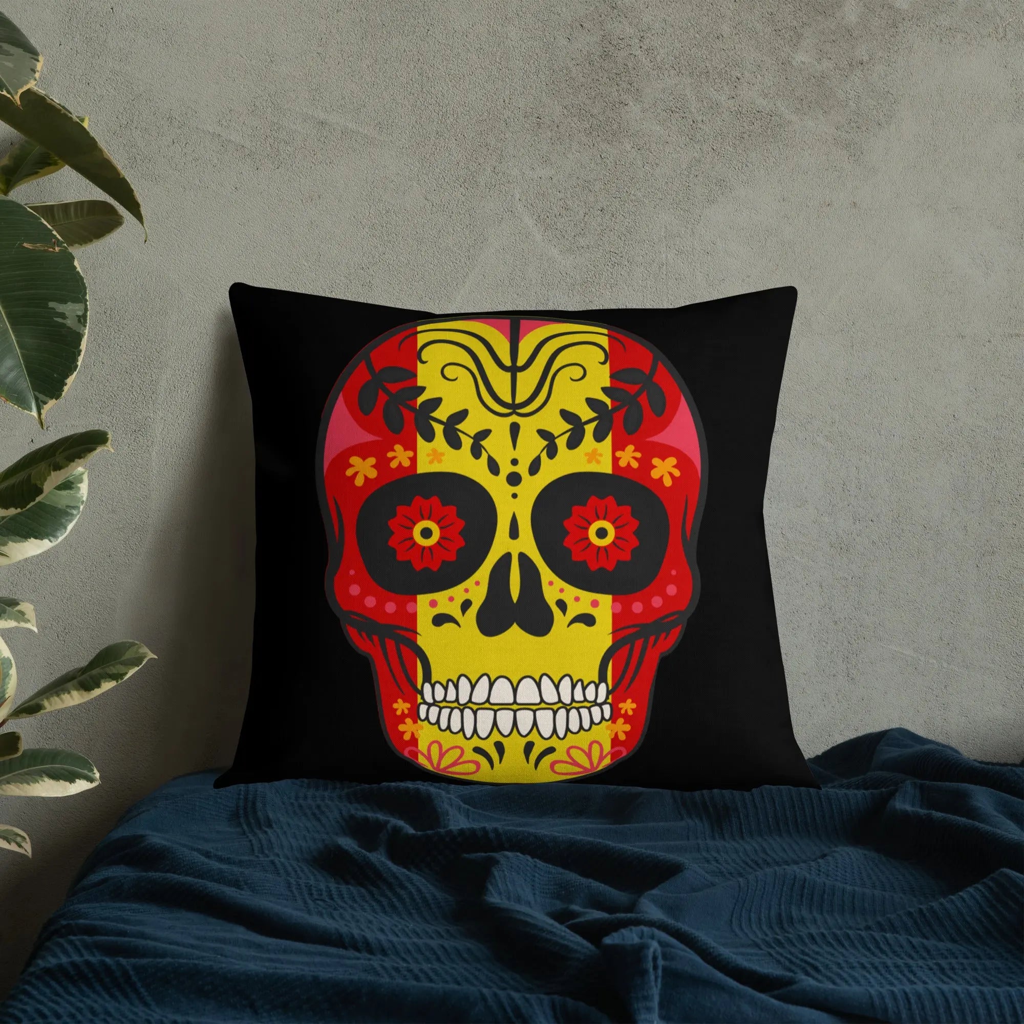 Comprar Cojín calavera España Bandera España La Flamenca de Borgoña Patricia Muñoz VOX