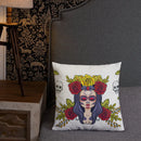 Cojín calavera La Muerte La Flamenca de Borgoña Patricia Muñoz VOX