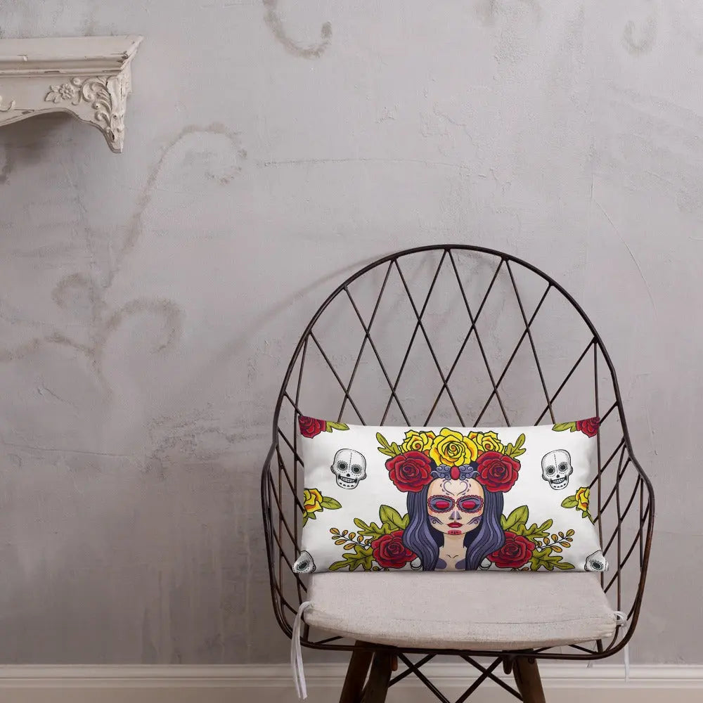 Comprar Cojín calavera La Muerte Bandera España La Flamenca de Borgoña Patricia Muñoz VOX