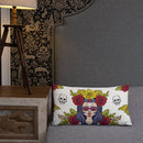 Cojín calavera La Muerte La Flamenca de Borgoña Patricia Muñoz VOX