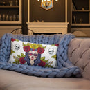 Cojín calavera La Muerte La Flamenca de Borgoña Patricia Muñoz VOX