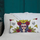 Cojín calavera La Muerte La Flamenca de Borgoña Patricia Muñoz VOX