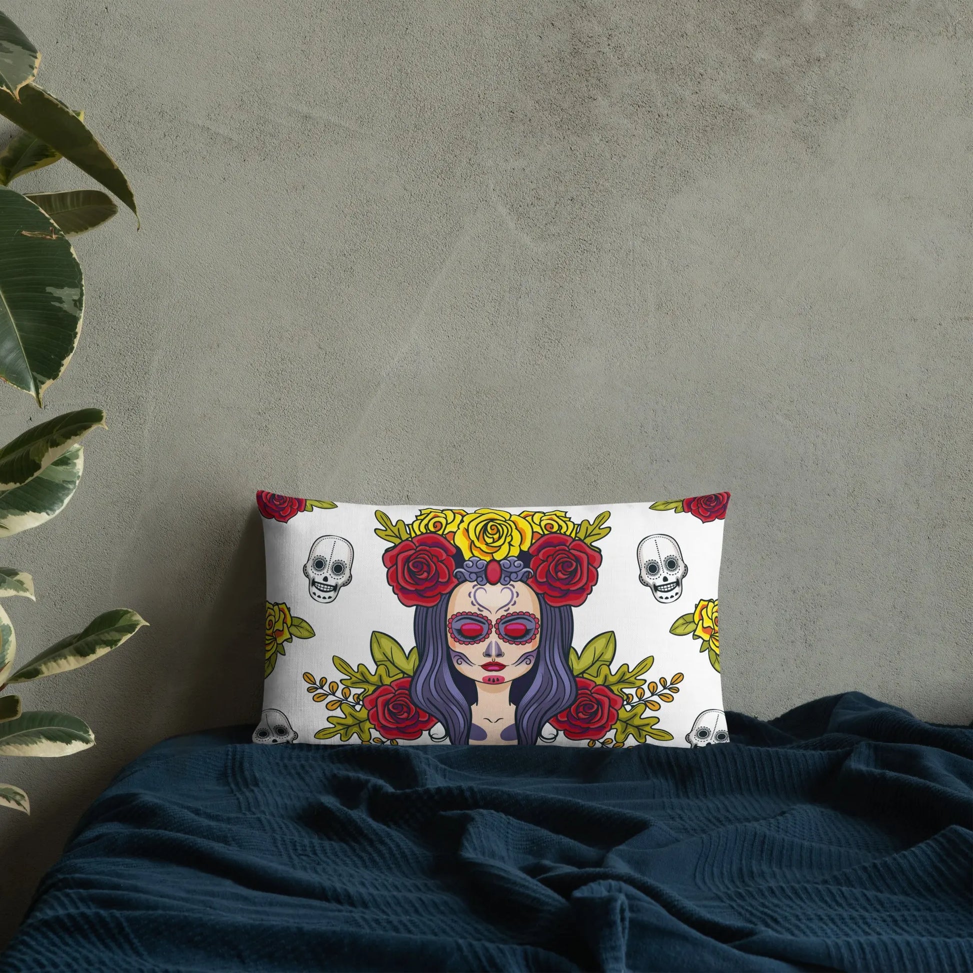 Comprar Cojín calavera La Muerte Bandera España La Flamenca de Borgoña Patricia Muñoz VOX