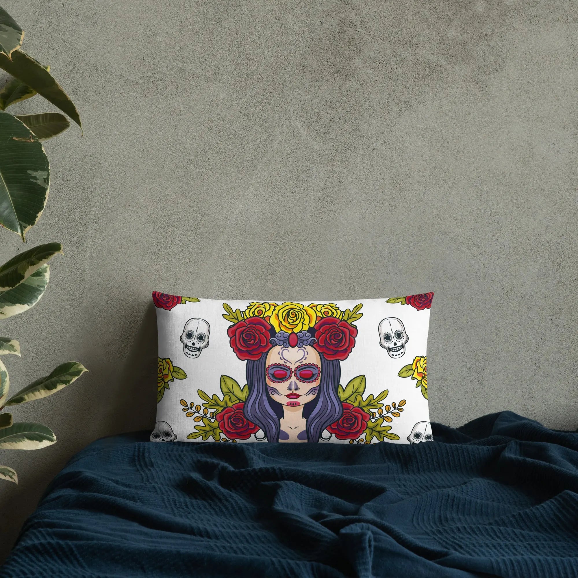 Comprar Cojín calavera La Muerte Bandera España La Flamenca de Borgoña Patricia Muñoz VOX