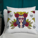 Cojín calavera La Muerte La Flamenca de Borgoña Patricia Muñoz VOX