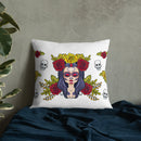 Cojín calavera La Muerte La Flamenca de Borgoña Patricia Muñoz VOX