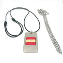 Comprar Colgante Bandera España plateado horizontal Bandera España La Flamenca de Borgoña Patricia Muñoz VOX