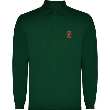 Comprar Polo Falange verde manga larga hombre Bandera España La Flamenca de Borgoña Patricia Muñoz VOX
