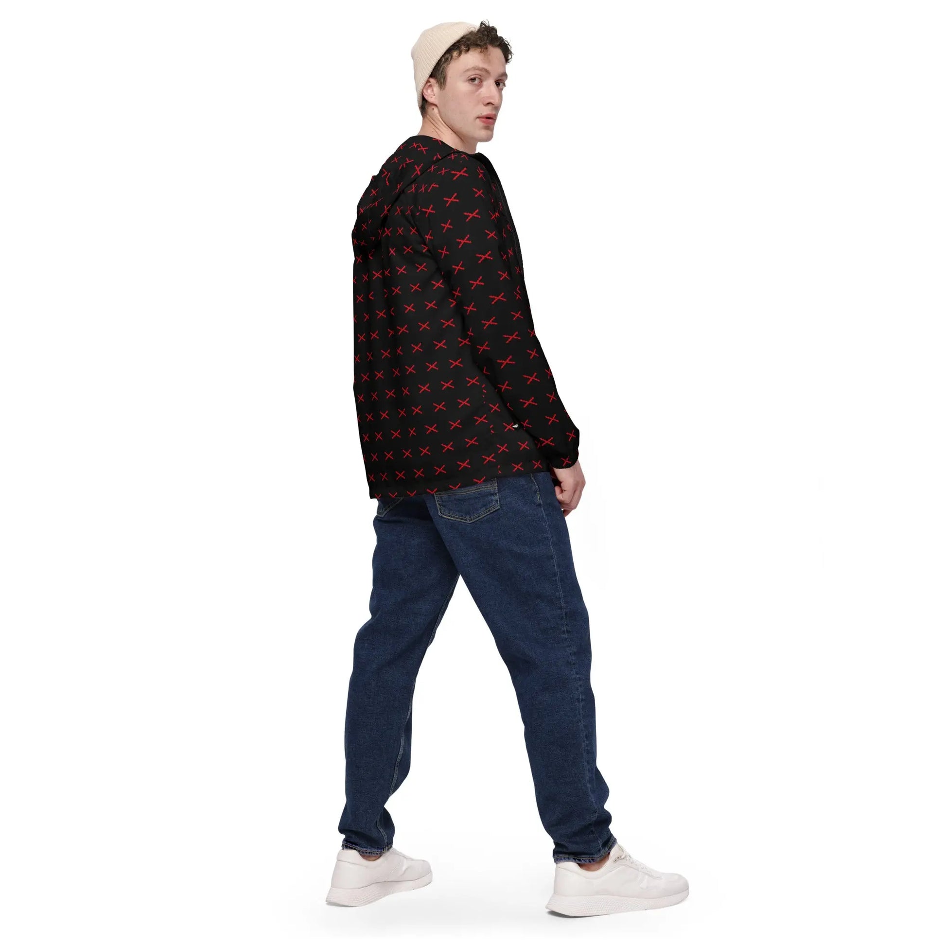 Comprar Cortavientos Cruz de Borgoña para hombre Bandera España La Flamenca de Borgoña Patricia Muñoz VOX