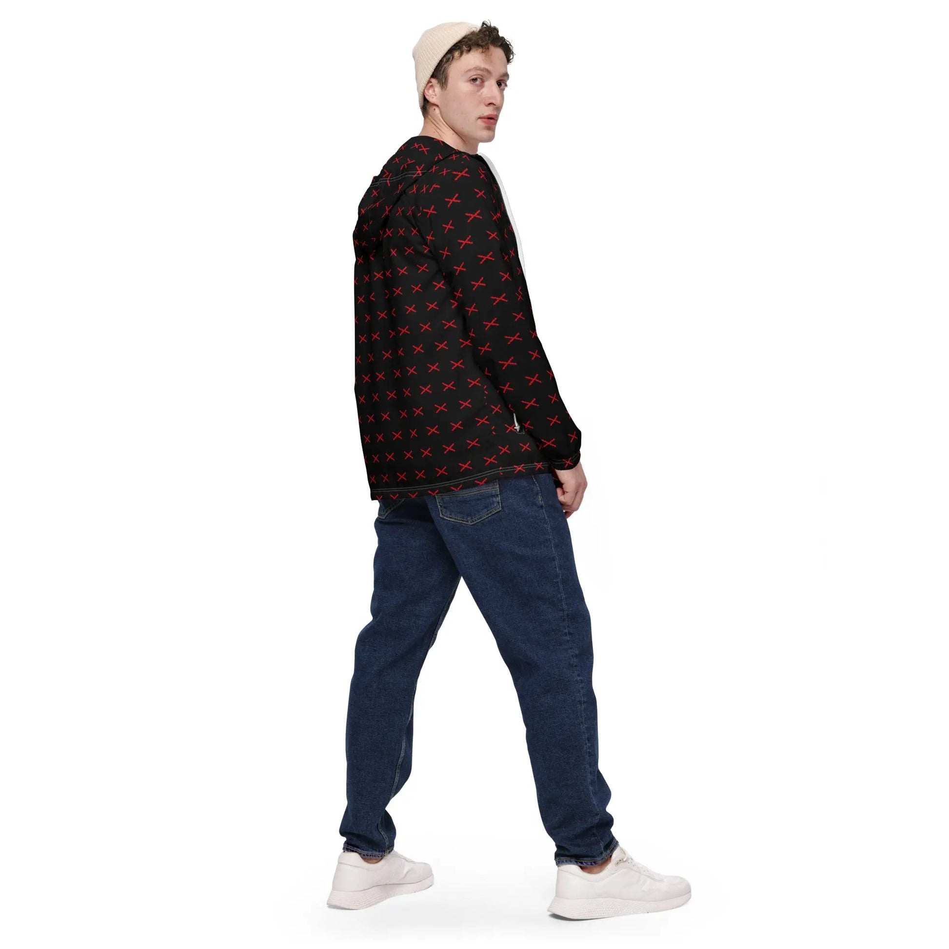 Comprar Cortavientos Cruz de Borgoña para hombre Bandera España La Flamenca de Borgoña Patricia Muñoz VOX