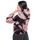 Comprar Cortavientos crop para mujer floreado Bandera España La Flamenca de Borgoña Patricia Muñoz VOX