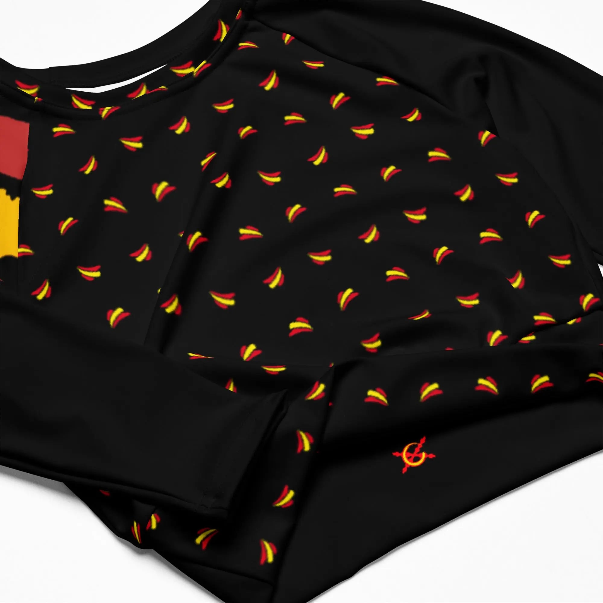 Comprar Crop top Bandera España de manga larga Bandera España La Flamenca de Borgoña Patricia Muñoz VOX