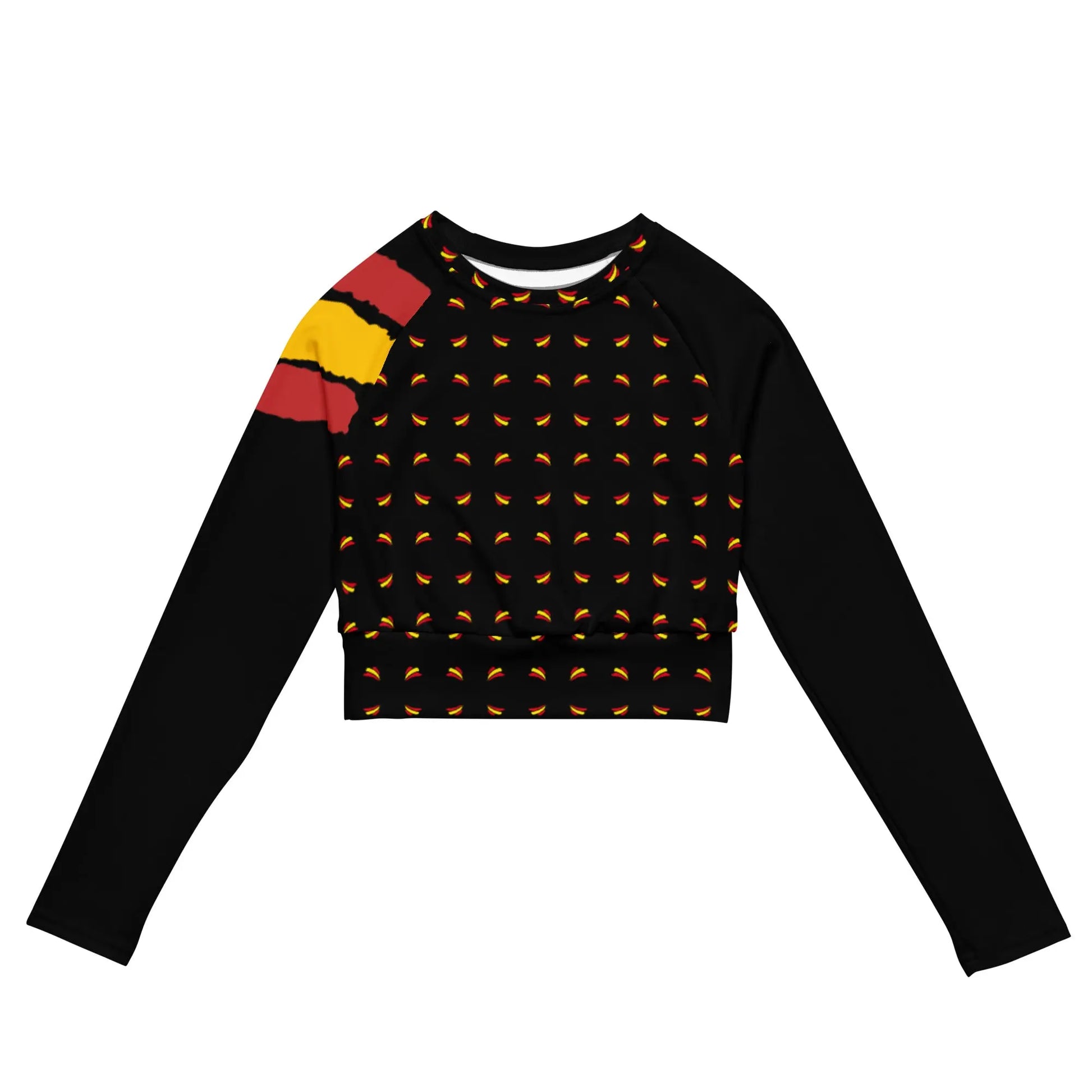 Comprar Crop top Bandera España de manga larga Bandera España La Flamenca de Borgoña Patricia Muñoz VOX