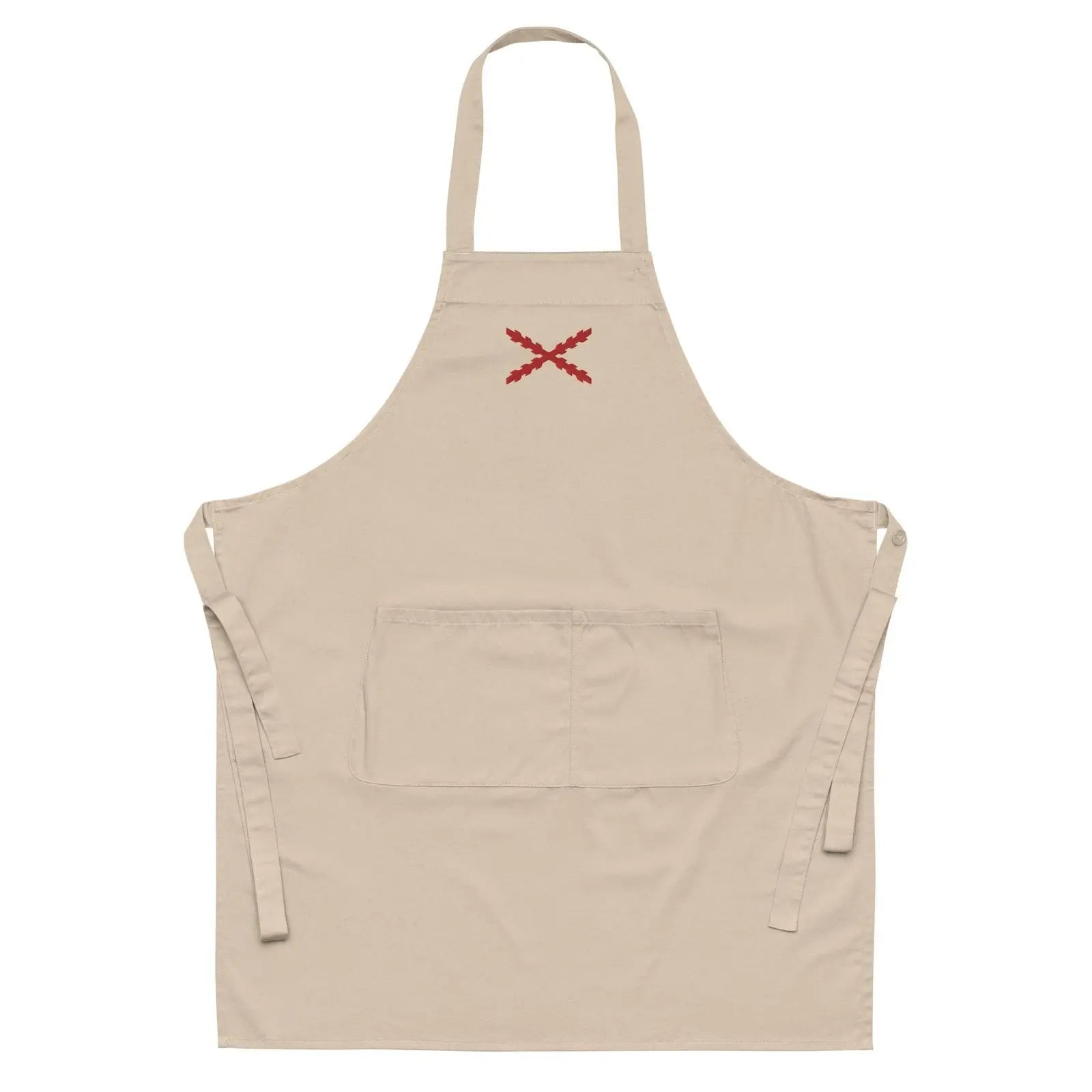 Comprar Delantal de algodón orgánico Cruz de Borgoña Bandera España La Flamenca de Borgoña Patricia Muñoz VOX