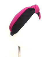 Comprar Diadema felpa de nudo Negro Fucsia Bandera España La Flamenca de Borgoña Patricia Muñoz VOX