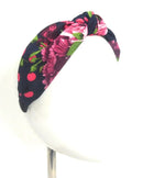 Diadema felpa de nudo floreada La Flamenca de Borgoña Patricia Muñoz VOX