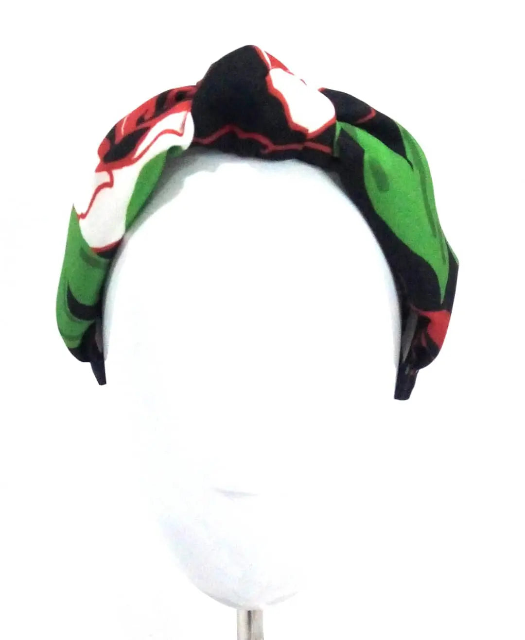 Comprar Diadema felpa de nudo floreada verde Bandera España La Flamenca de Borgoña Patricia Muñoz VOX