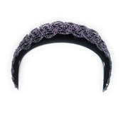 Comprar Diadema felpa negra fiesta plata Bandera España La Flamenca de Borgoña Patricia Muñoz VOX