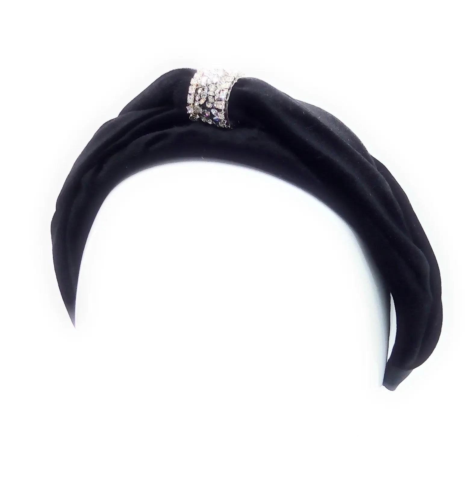 Comprar Diadema felpa negra nudo pedrería Bandera España La Flamenca de Borgoña Patricia Muñoz VOX