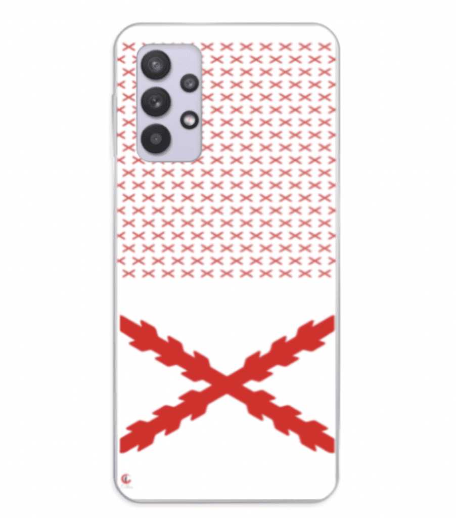 Comprar Funda carcasa móvil Aspa de San Andrés (Para todos los modelos) Bandera España La Flamenca de Borgoña Patricia Muñoz VOX