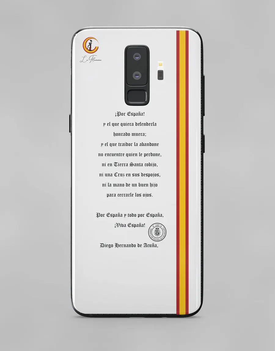 Comprar Funda carcasa móvil Brindis Tercios (Todos los Modelos) Bandera España La Flamenca de Borgoña Patricia Muñoz VOX