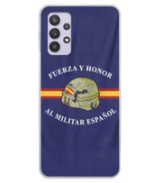 Comprar Funda carcasa móvil Fuerza y Honor al Militar Español (Para todos los modelos) Bandera España La Flamenca de Borgoña Patricia Muñoz VOX