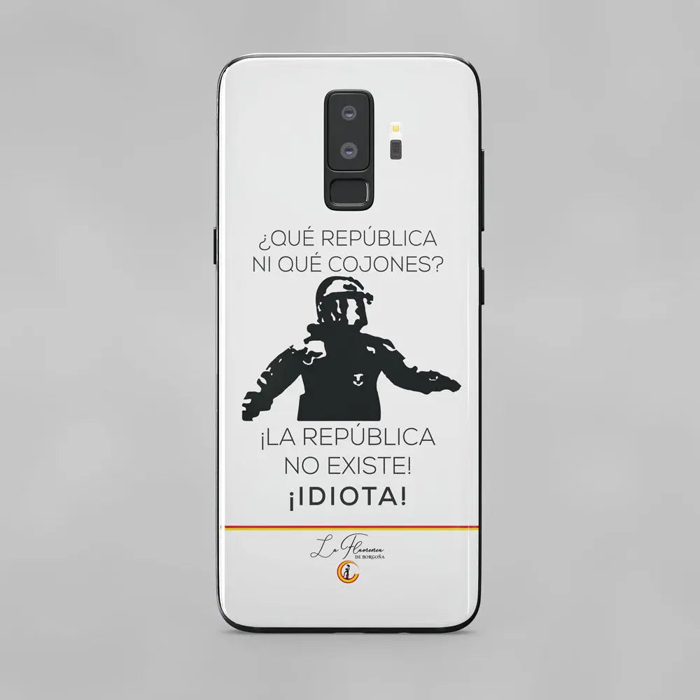 Comprar Funda móvil La república no existe idiota (Para todos los modelos) Bandera España La Flamenca de Borgoña Patricia Muñoz VOX