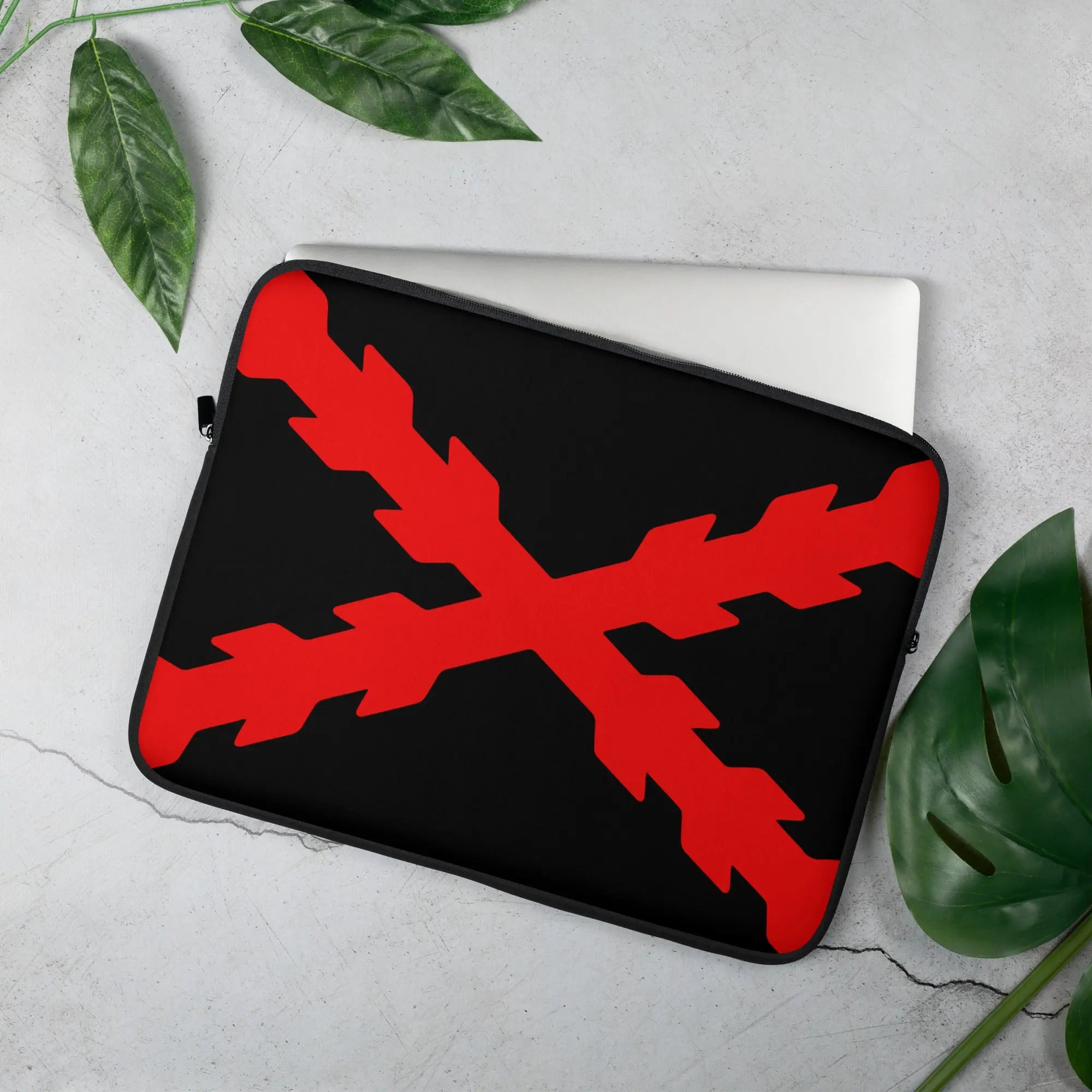 Comprar Funda para portátil Cruz de Borgoña Bandera España La Flamenca de Borgoña Patricia Muñoz VOX