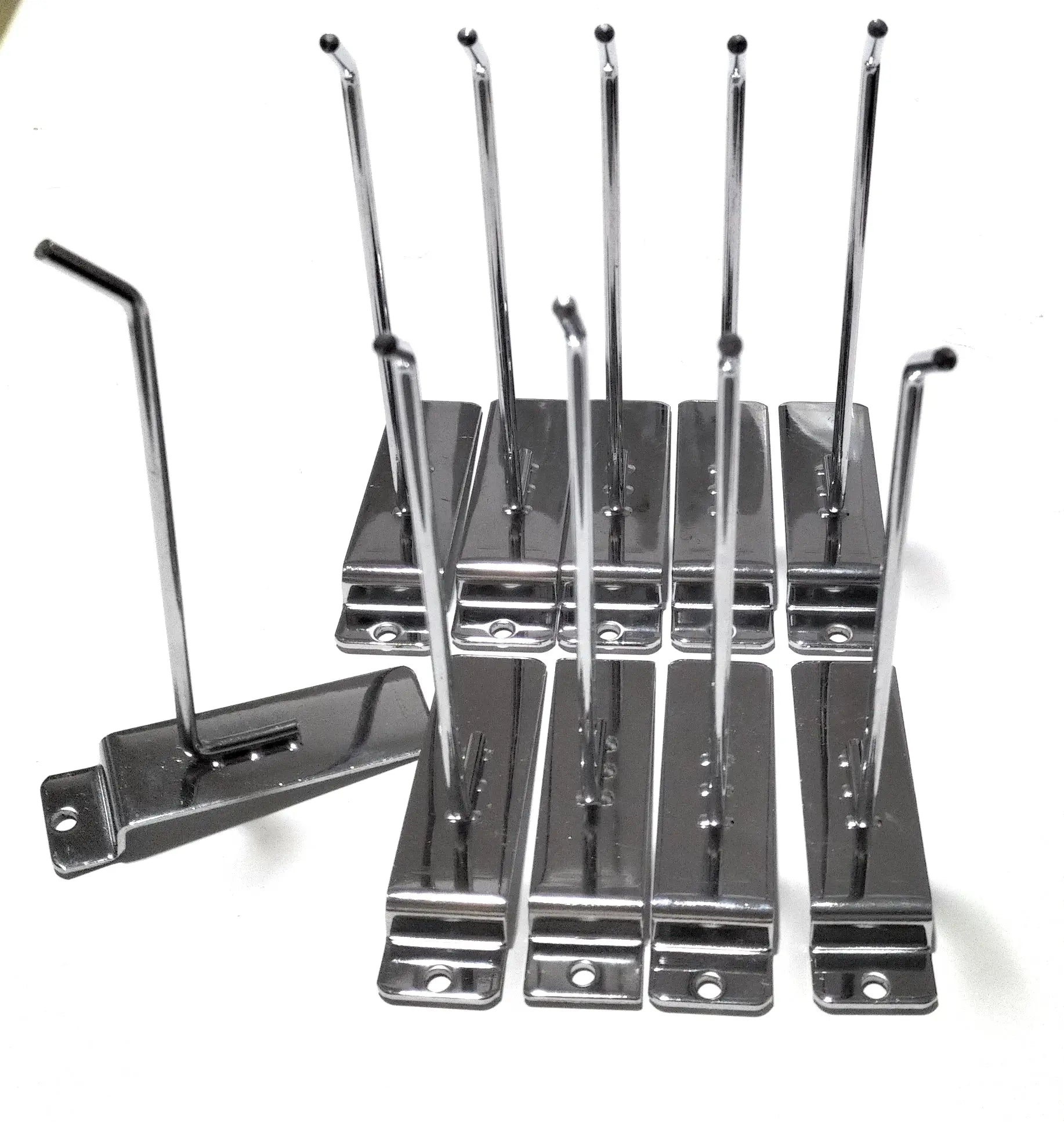 Comprar Ganchos lamas cromados 15 cm (20 ud) Bandera España La Flamenca de Borgoña Patricia Muñoz VOX