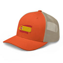 Comprar Gorra Bandera de España bordada trucker Bandera España La Flamenca de Borgoña Patricia Muñoz VOX