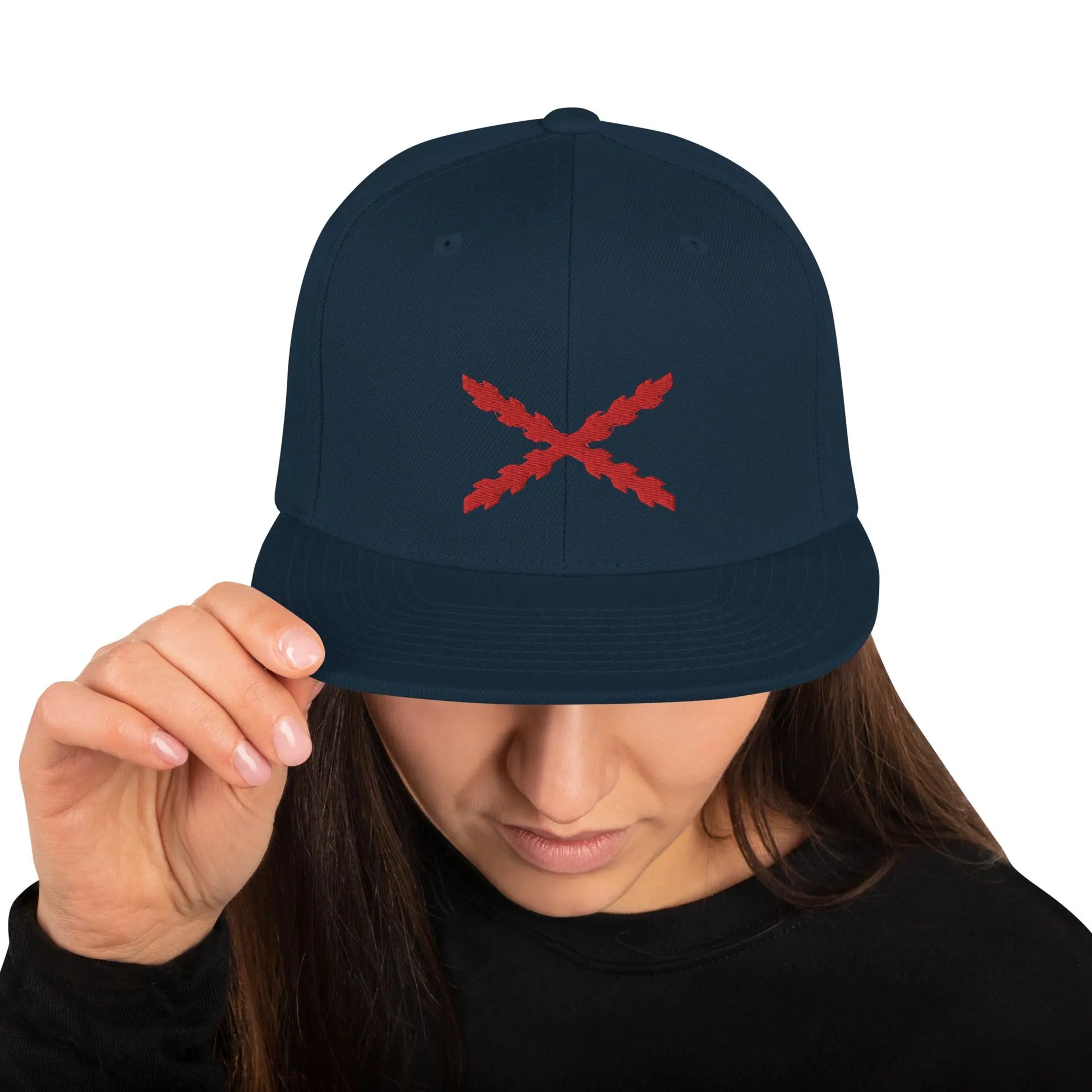 Comprar Gorra snapback clásica Cruz de Borgoña Bandera España La Flamenca de Borgoña Patricia Muñoz VOX