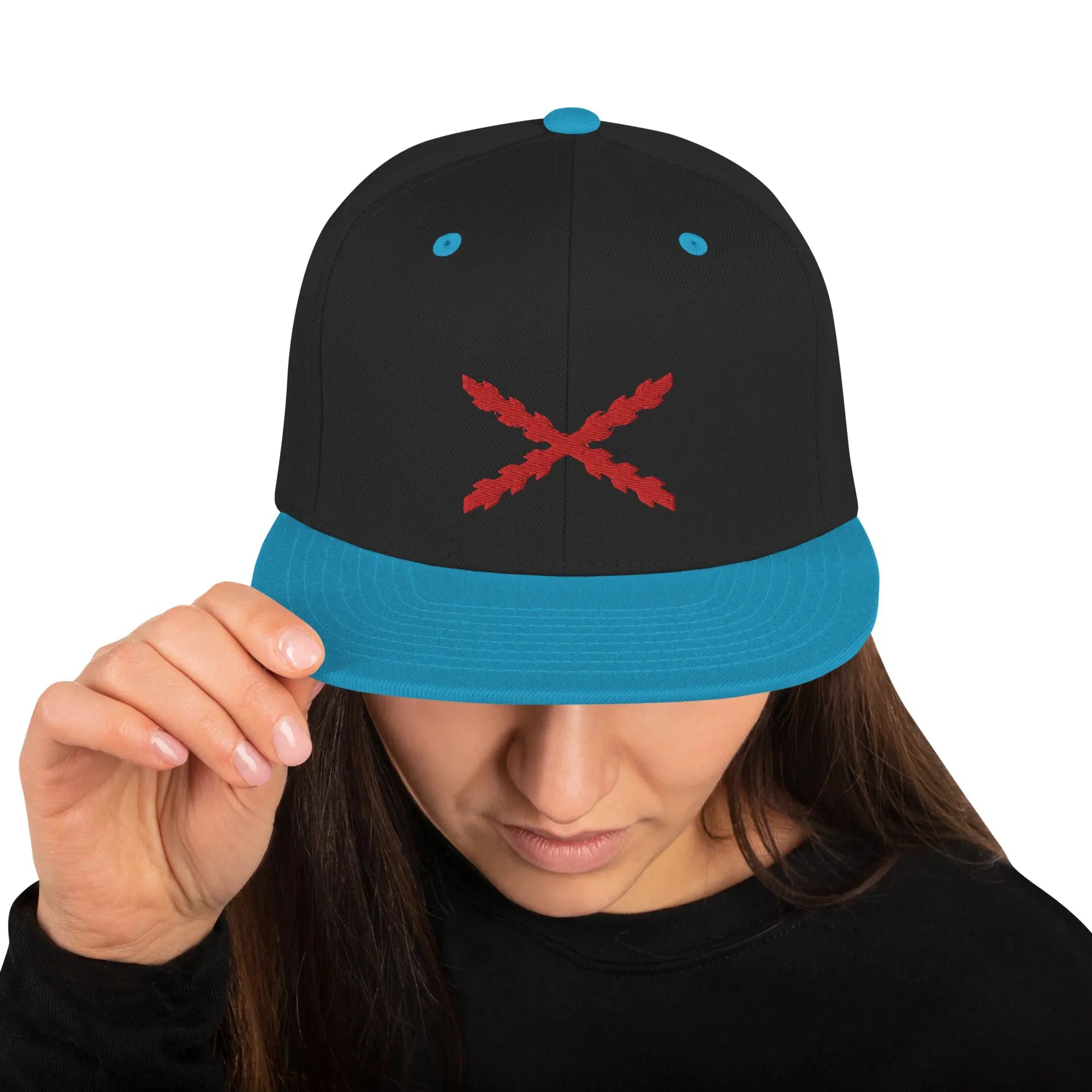 Comprar Gorra snapback clásica Cruz de Borgoña Bandera España La Flamenca de Borgoña Patricia Muñoz VOX